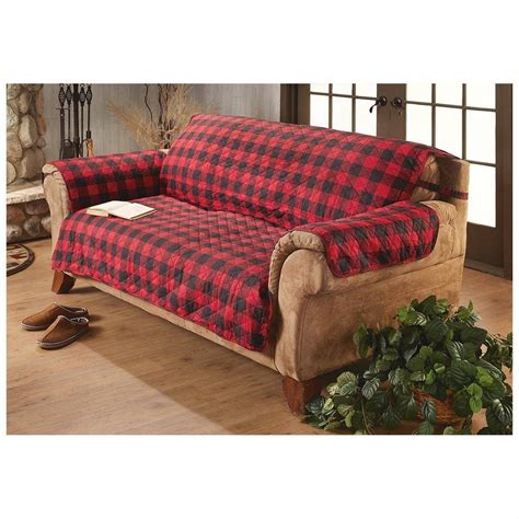 buffalo plaid couch cover|wayfair buffalo sofa cover.